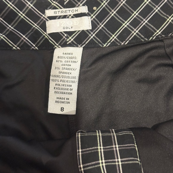 Izod Pink and Black Checkered Mini Skirts - Picture 5 of 6